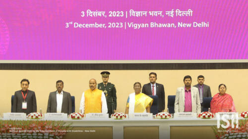Image featuring President Smt. Droupadi Murmu with Ministers Dr. Virendra Kumar, Ramdas Athawle, and A. Narayanaswamy.